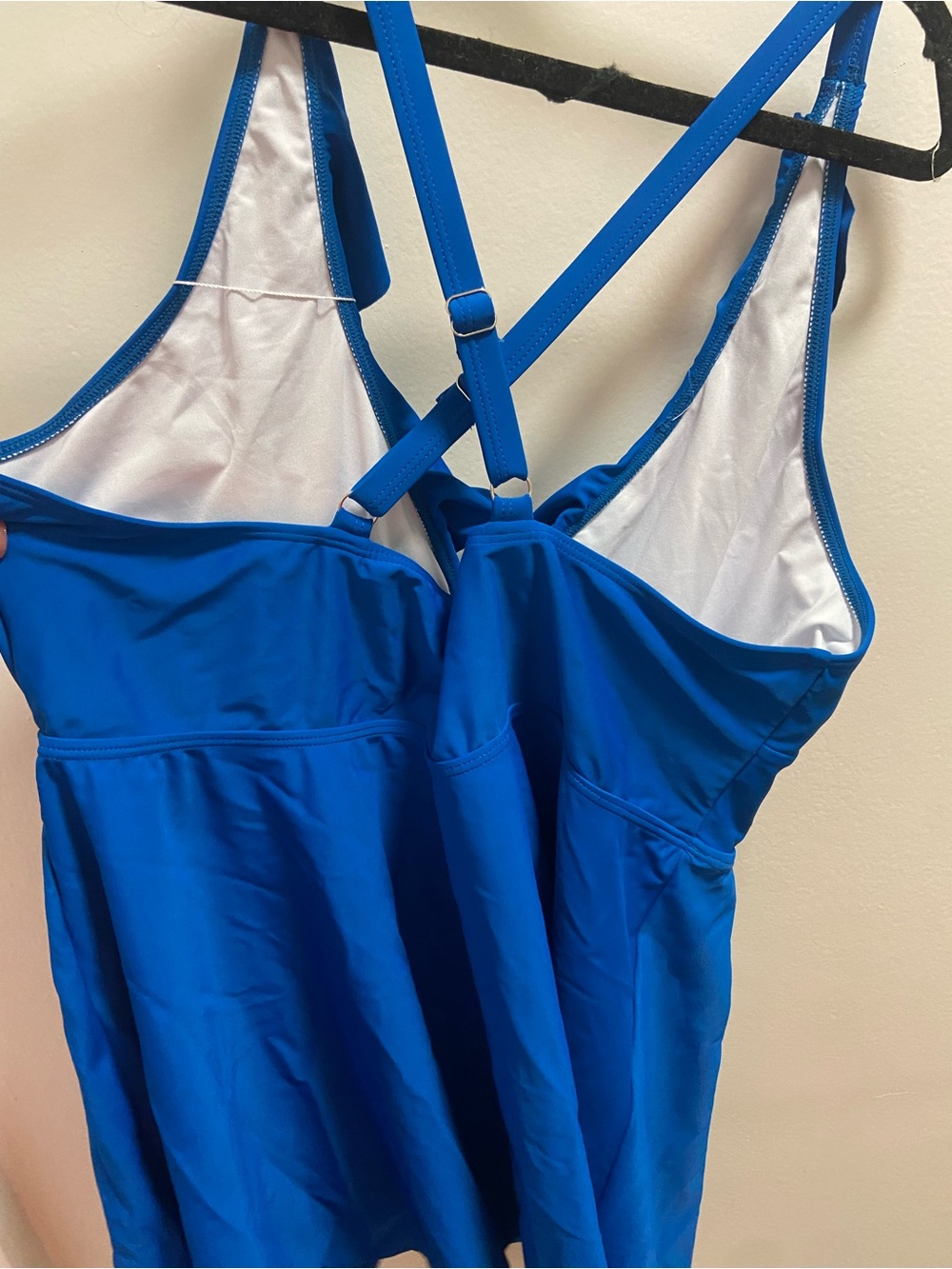 Royal Blue Ruffle Swim Top - Picture 4 of 5